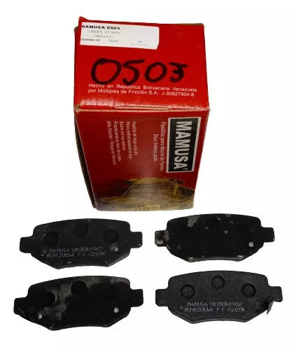 Pastilla de freno orinoco 1.8 /a3/skin trasera Mamusa