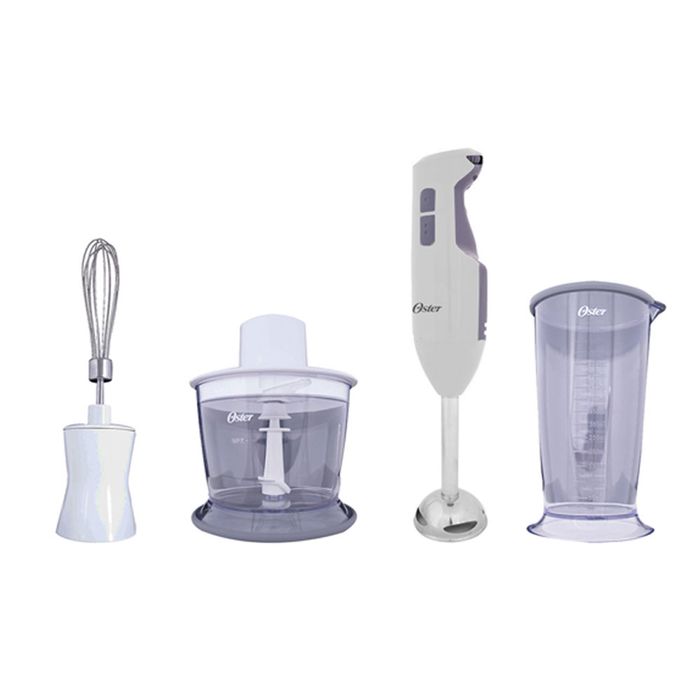 Batidora inmersion + picatodo blanca Oster