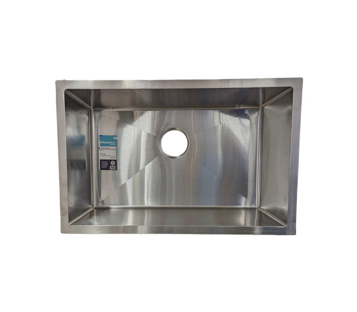 Fregadero bajo tope una tina 700x450x254 Acero inoxidable Faguax Plus