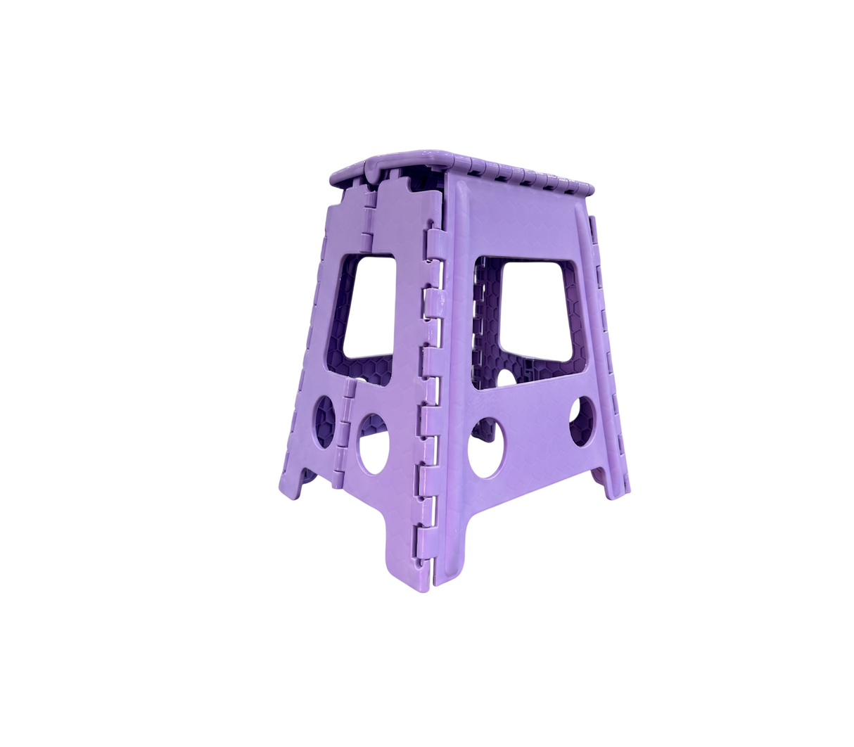 Taburete de peldaños tipo cúpula 29x22x39cm morado EN14183 Powerfik