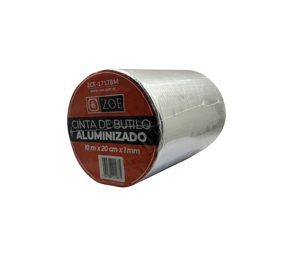 Cinta de aluminio de butilo 10 metros X 20cm x 1mm ZOE