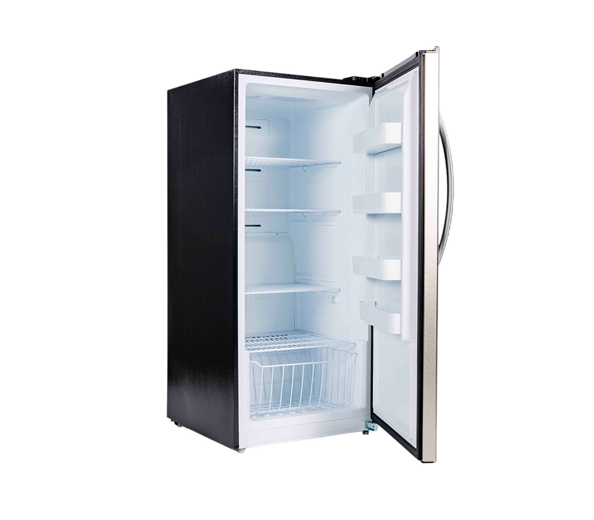 Congelador vertical 13.8 pies acero inoxidable Frigilux