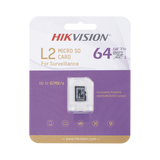 Memoria micro SD 64GB tf-l2 class 10/u3/v30 Hikvision