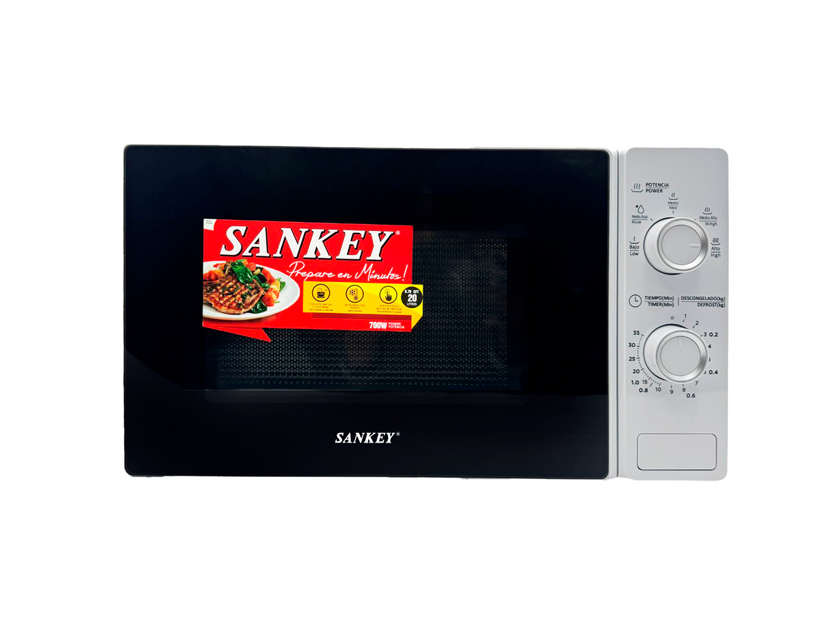 Horno microondas manual 20 litros 700W blanco Sankey