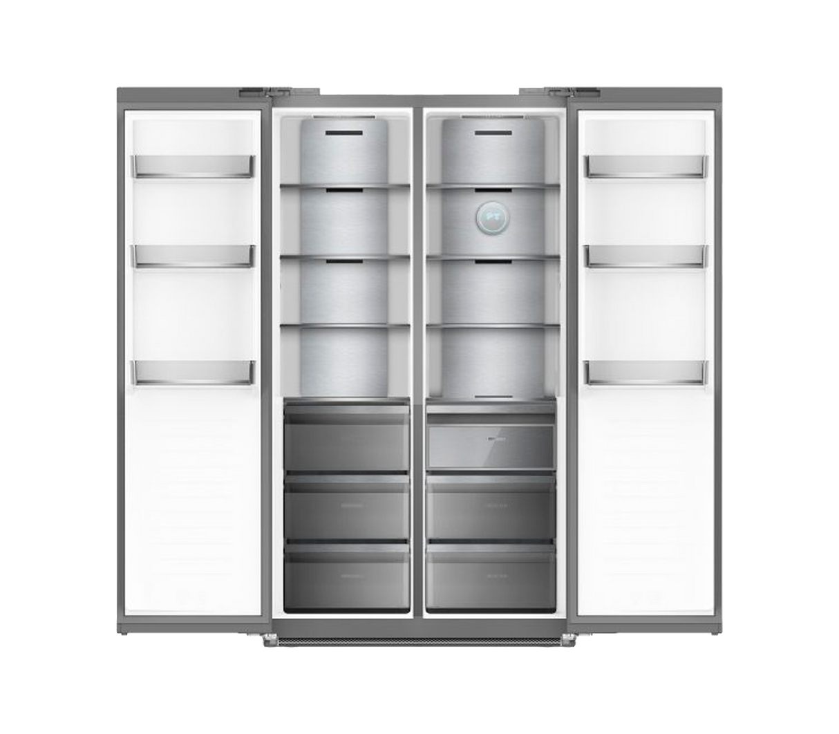 Nevera side by side inox-23 643lt (23pies) 104x65x183 cm acero Drija