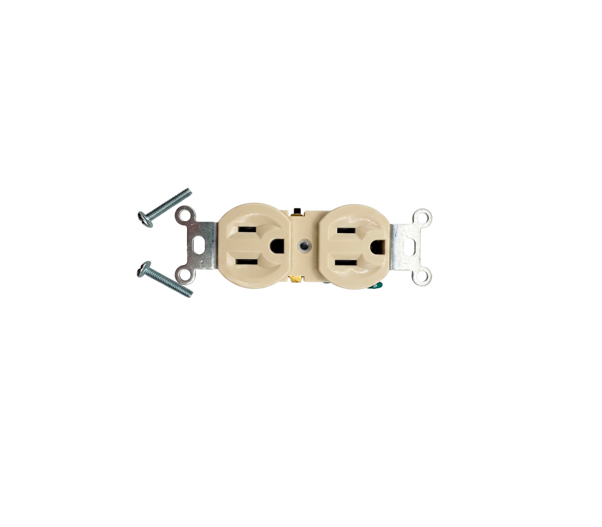 Toma corriente doble polarizada 15A 110V-130V beige Jappy