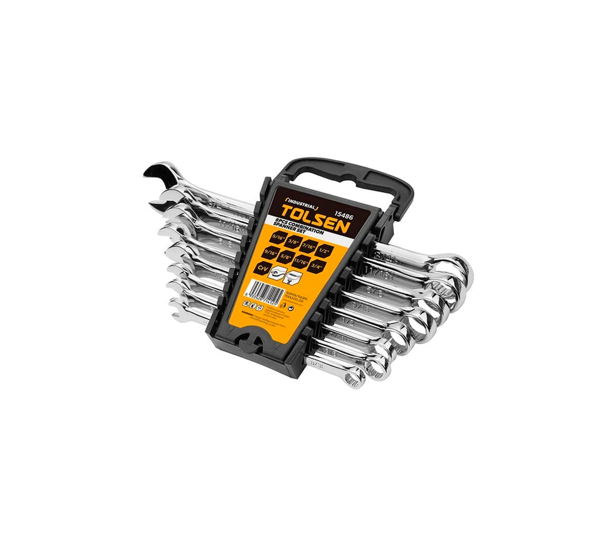 Juego de llaves combinadas 8 piezas 5/16" a 3/4" Tolsen