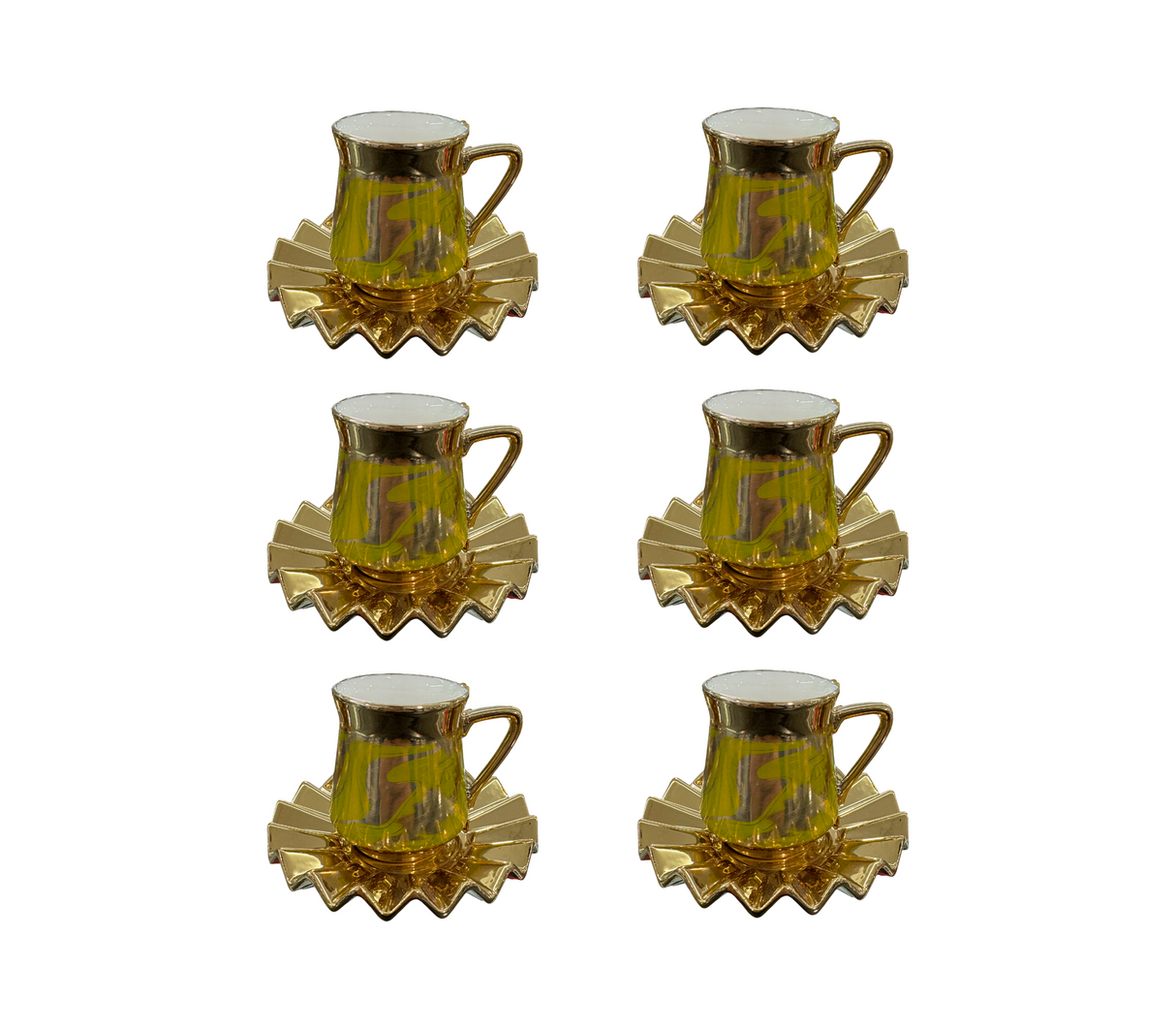 Juego de 6 tazas de vidrio para café kr25104 Pamorde
