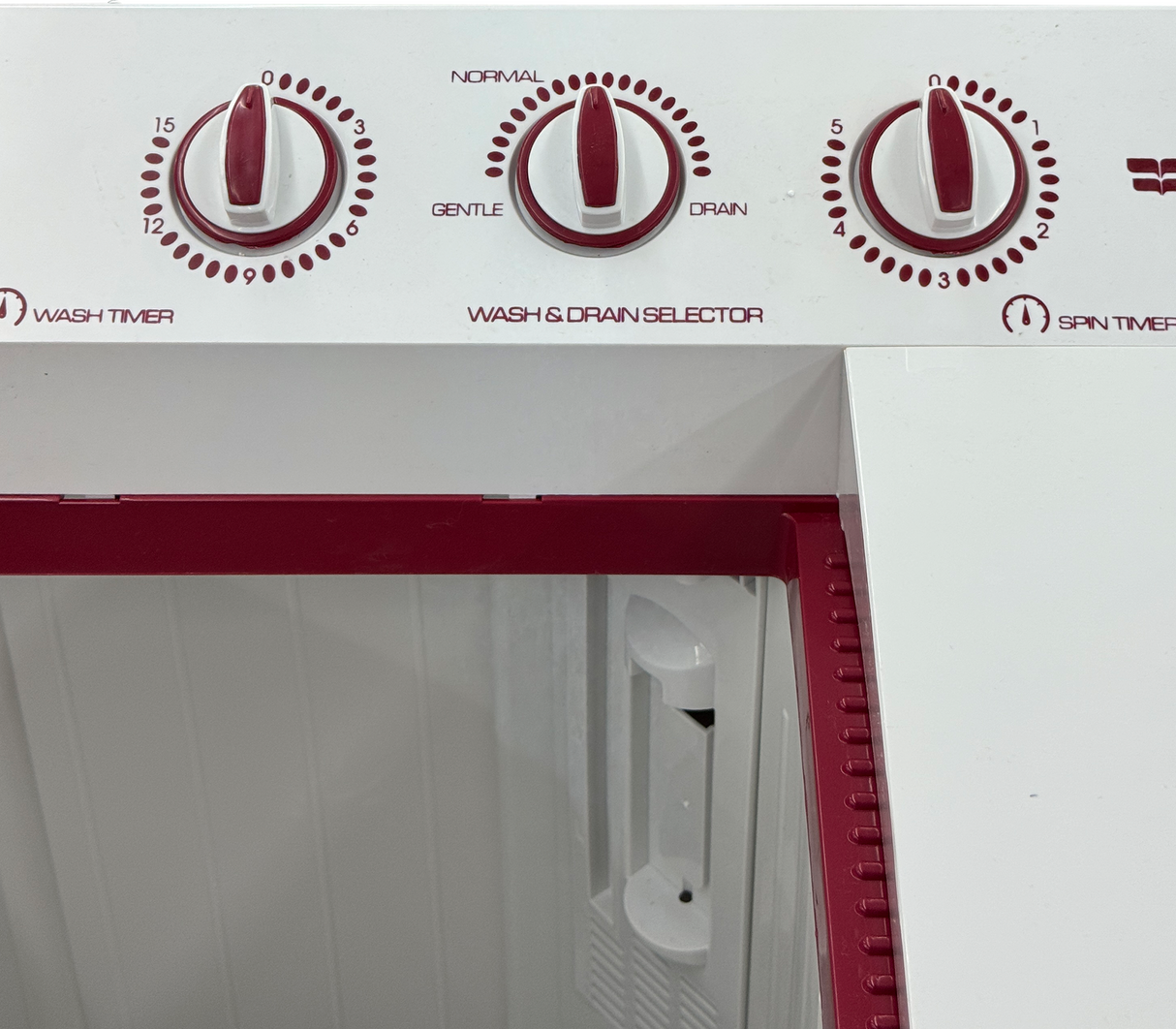 Lavadora semi automática 9 kg t/blanca vinotinto fwm Fresh