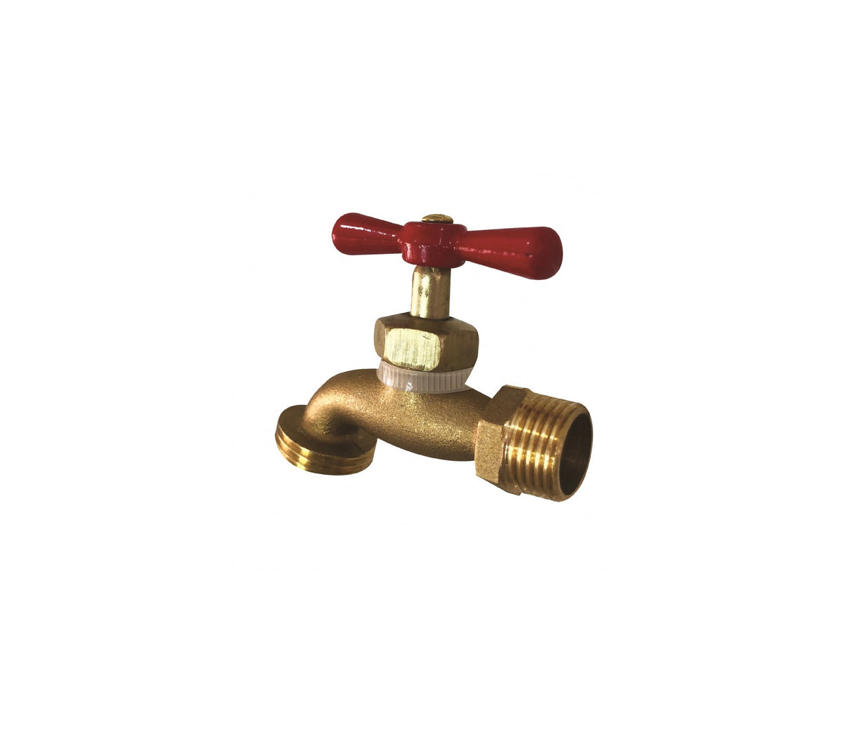 Llave de chorro 1/2" x 3/4" Bronce Run