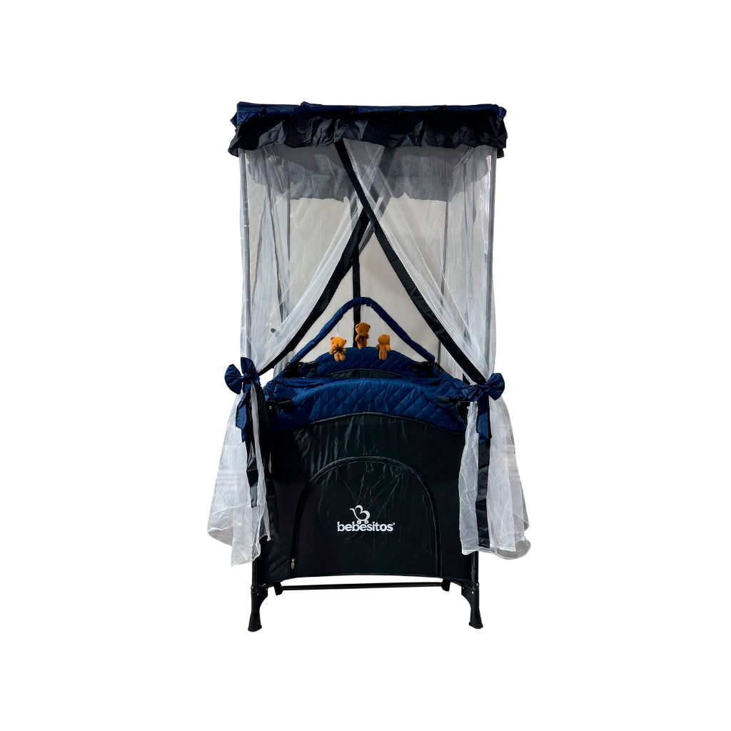 Corral con mosquitero alto y cambiador Mod. London Bebesitos