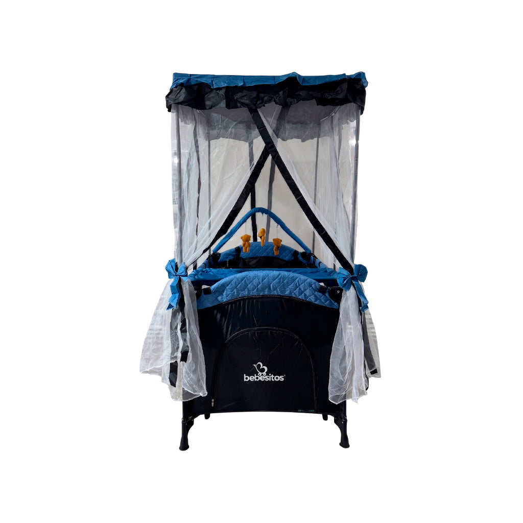 Corral con mosquitero alto y cambiador Mod. London Bebesitos