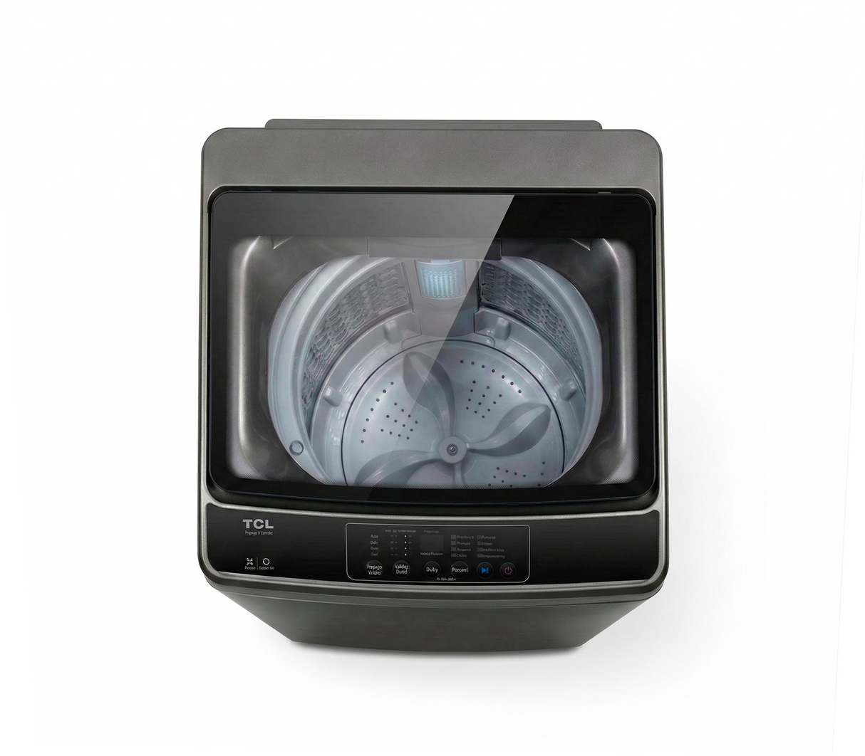 Lavadora automática 10 kg gris TCL