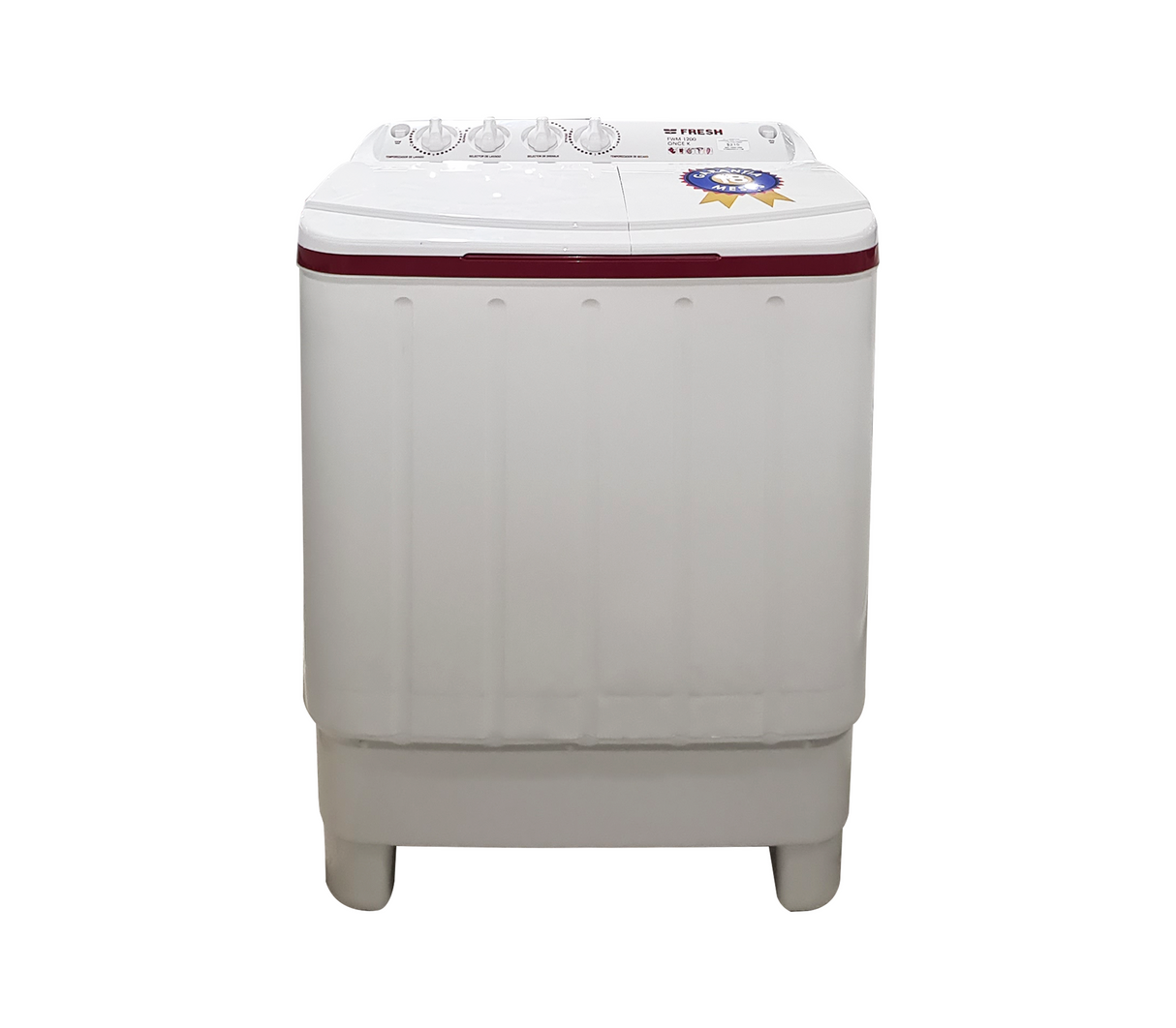 Lavadora doble tina 11 kilos Bl/Vinotinto FWM1200 Fresh