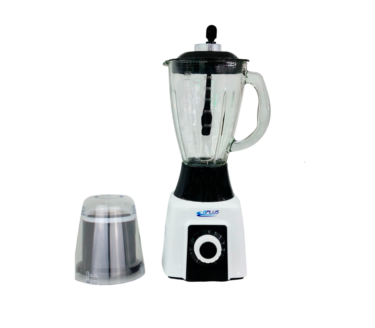 Licuadora jarra de vidrio 4 velocidades 1.5 litros LICM3 Negro/Blanco Gplus