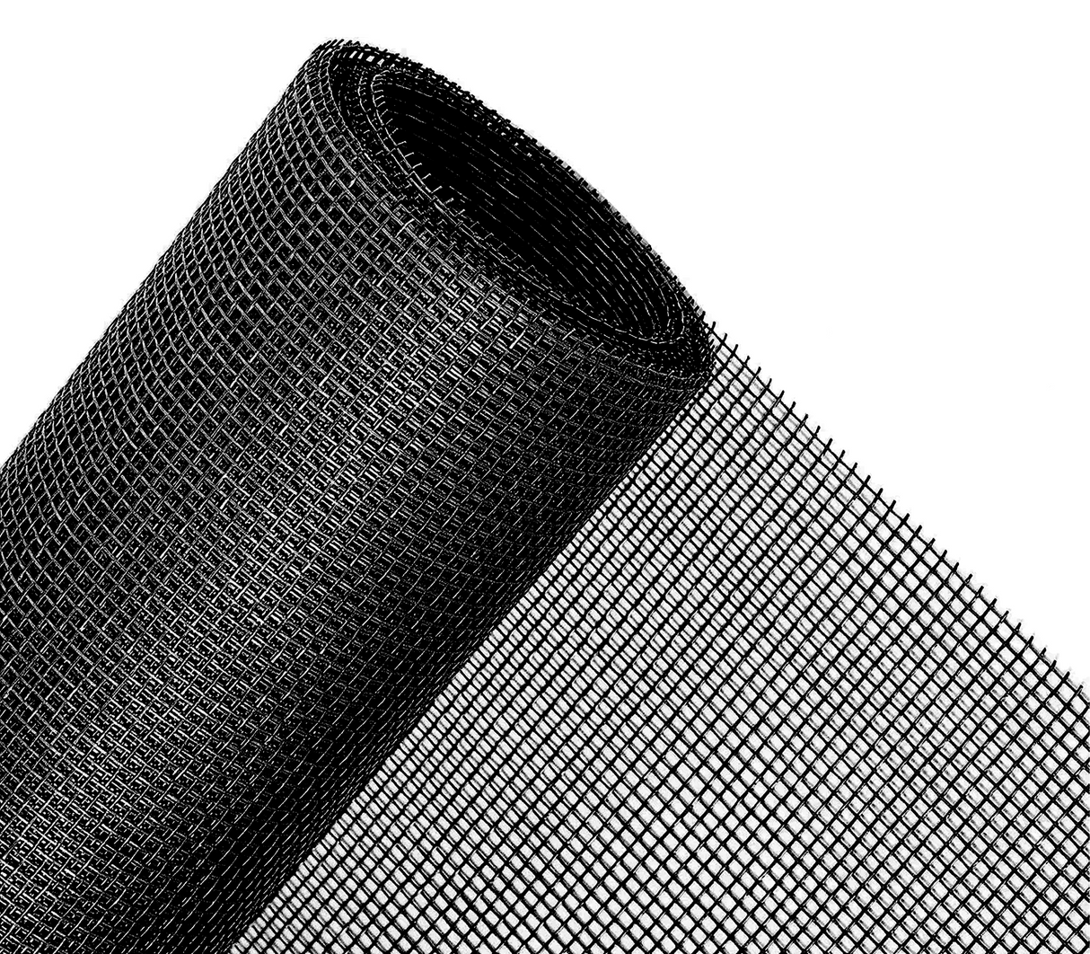 Malla mosquitera de fibra de vidrio 1.20 x 30 metros negro Trical