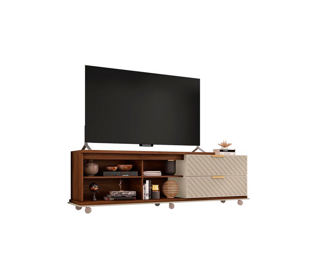 Mesa para tv Harmony Havana/o white (e) Dj Muebles