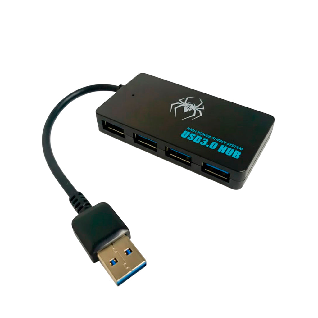 Adaptador Mini Hub 4 Puertos USB 3.0 Spidertec