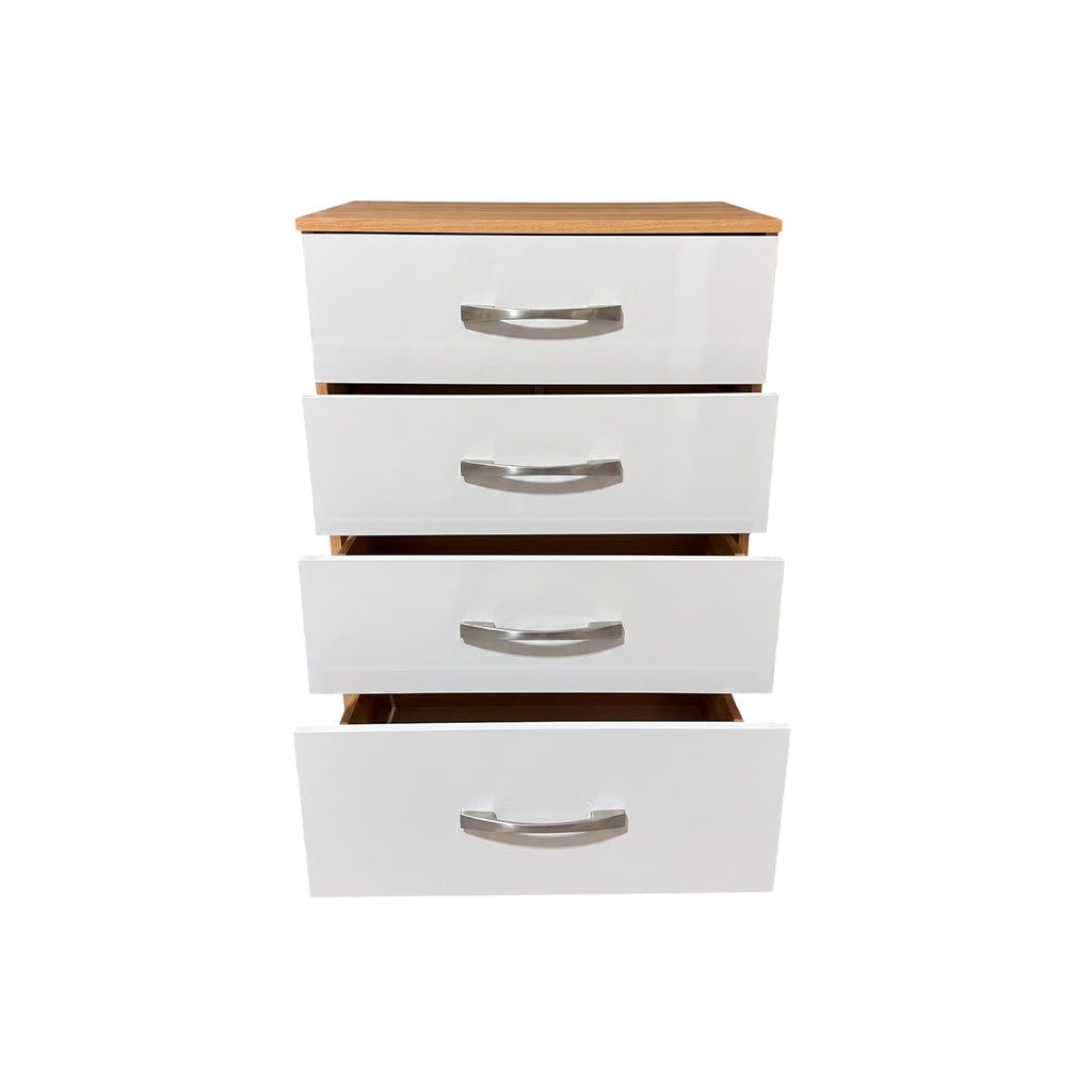 Gavetero 913032.4 MS913 4 gavetas freijo/off white Dj Muebles