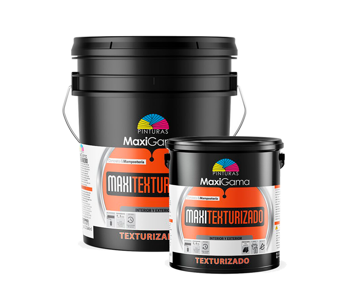 Pintura industrial a base de agua maxitexturizado exterior Maxigama