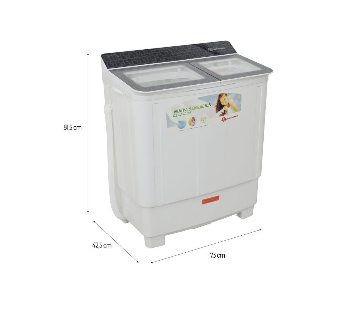 Lavadora doble tina 8.5 kilos LAV805 SJ Electronics