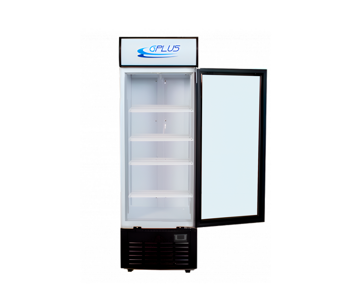 Nevera exhibidor vertical 9 pies sin escarcha 110V blanco/negro ref.nev1f Gplus