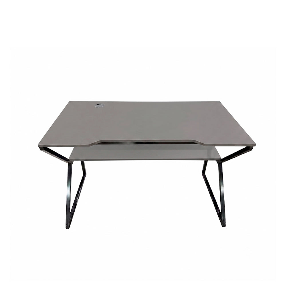 Mesa de computadora en base de metal Mysterious Gray Super Mate Powerfik