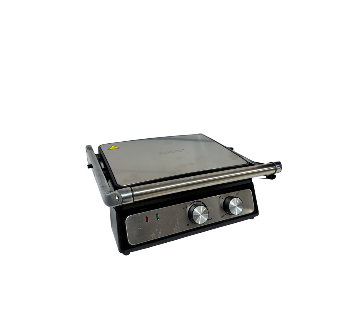 SANDWICHERA PARRILLA DE PANINI C/BAND RECOLECTORA 1500W NEGRO/PLATA SANKEY