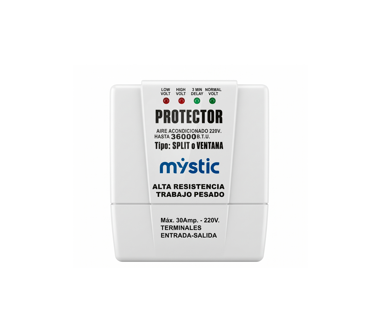 Protector de voltaje para aires acondicionados 30 amps 220V Mystic