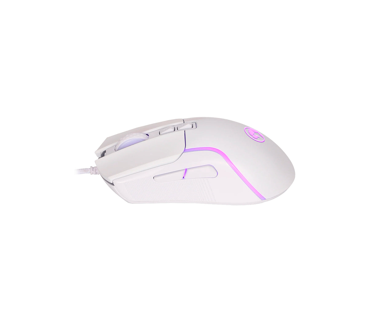 Mouse capo efecto 7 colores 8000 DPI Blanco Marvo