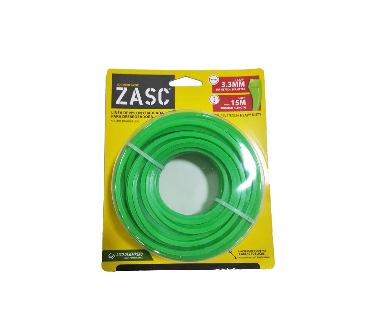 Nylon para desmalezadora 15m x 3.3mm cod.5-326-2 Zasc