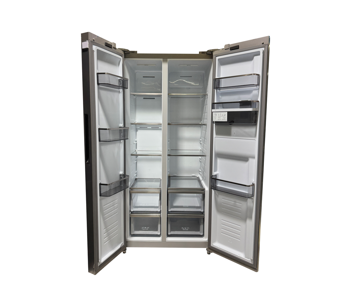 Nevera side by side 440 lts acero Vetrux