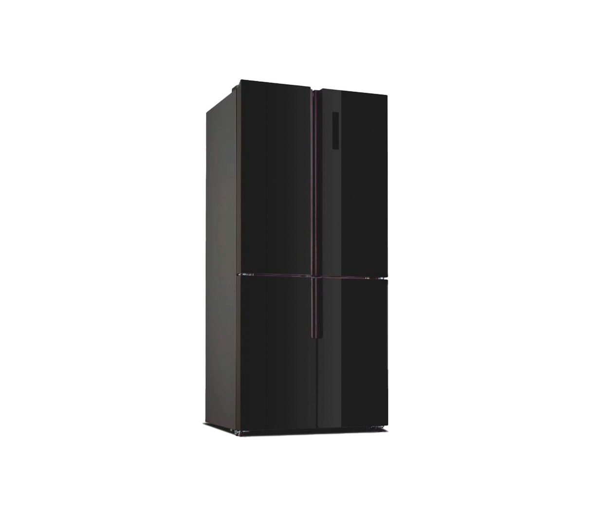 Nevera cross door 480lt (17 pies) 83x65x182cm puerta tipo espejo negro Vetrux