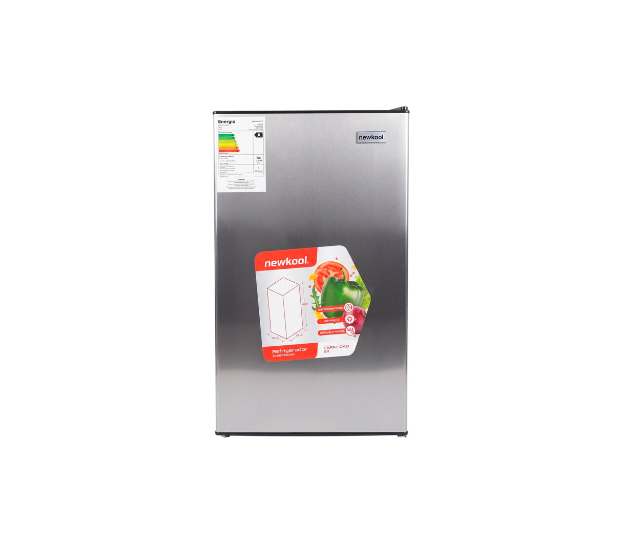 Nevera ejecutiva Single Door semi escarcha 3.2 pies gris Newkool