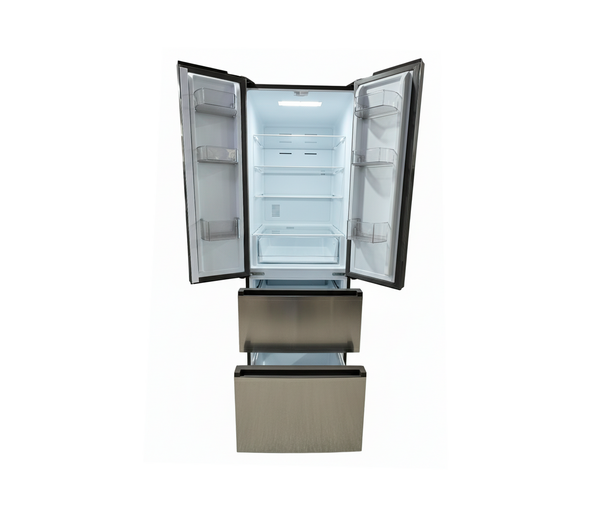 Nevera francesa 15.2 pies 395 lts s/escarcha gris Milexus