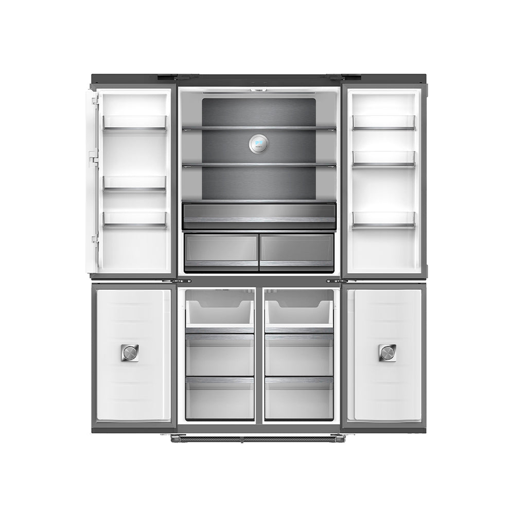 Nevera french door 18.4 Pies Espejo Negro Drija
