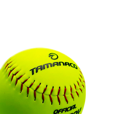 Pelota softbol oficial 12" amarillo fluor Tamanaco