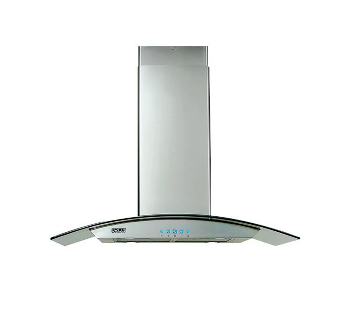 Campana prisma isla 90cm (36") 3 veloc 110V acero Drija