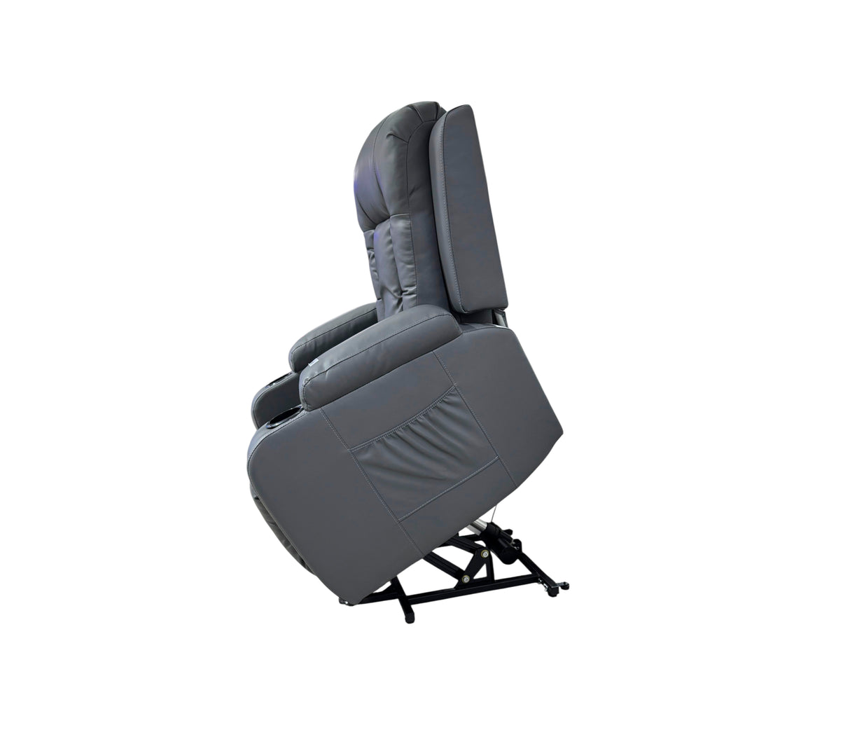 Poltrona/sillón reclinable y elevador 89x97x104/89x165x82 bipiel/grey Powerfik