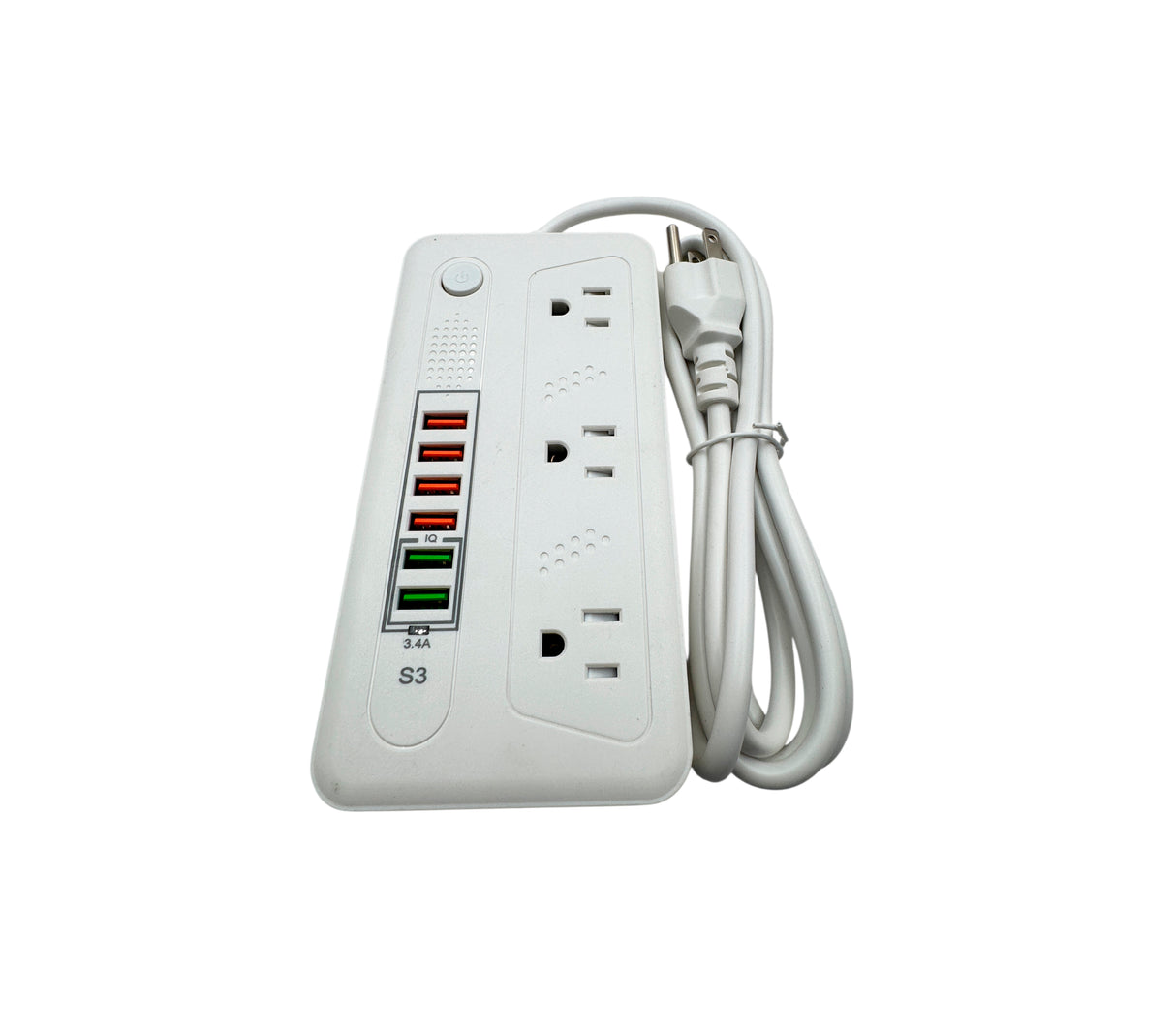 Regleta 3 tomas con USB CM