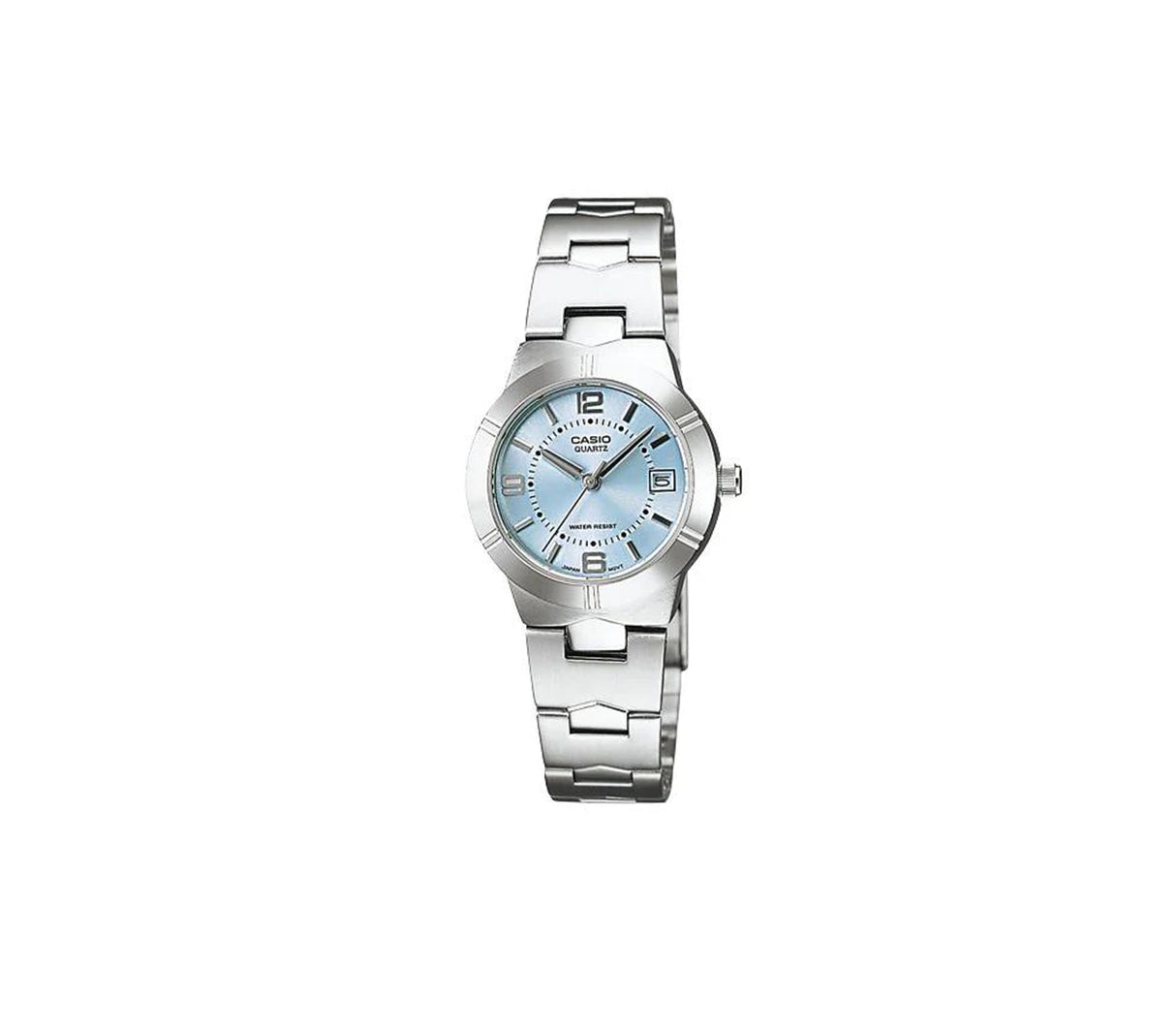 Reloj analógico casual correa de acero inoxidable Casio