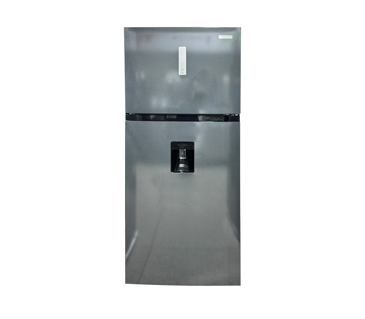 Nevera Top Mount 17.5 pies sin escarcha con dispensador gris Royal