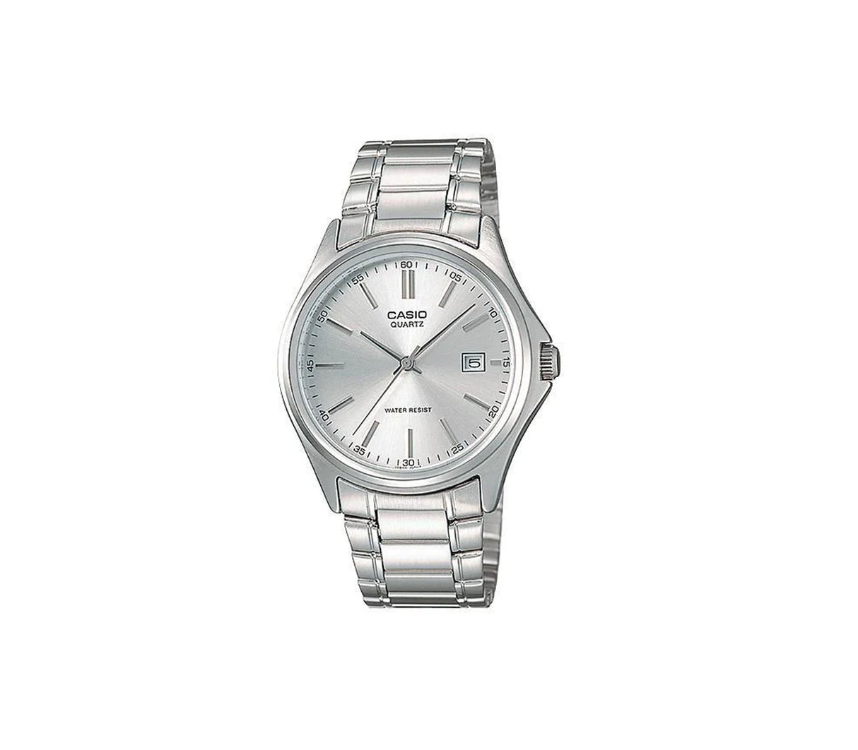 Reloj analógico casual para caballero plateado Casio