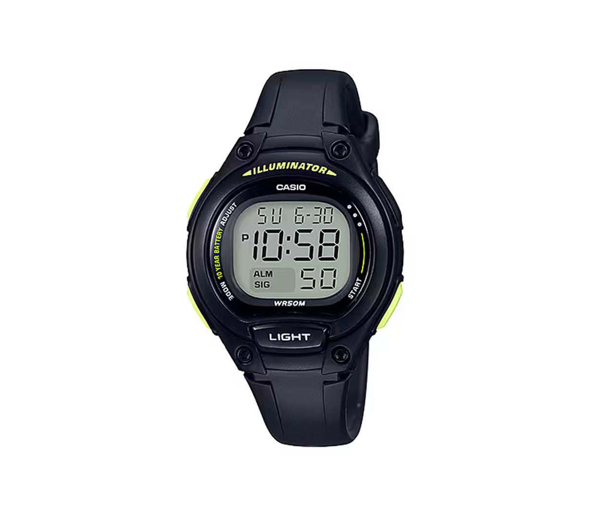Reloj digital para niños correa de resina Negro Casio