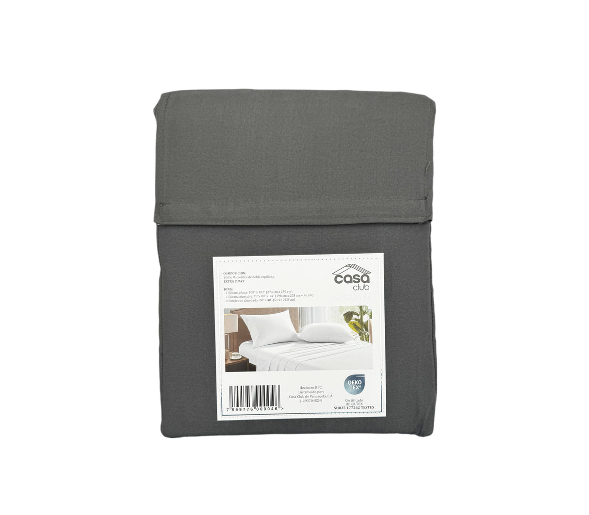 Sábana King bonissima unicolor Casa Club
