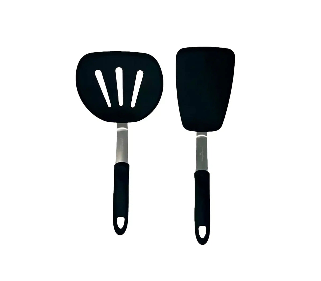 Set de 2 espátulas de silicón negro Magefesa