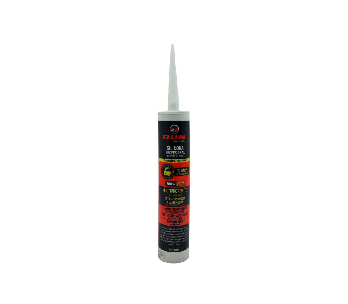 Silicon profesional neutro 280 ml Run