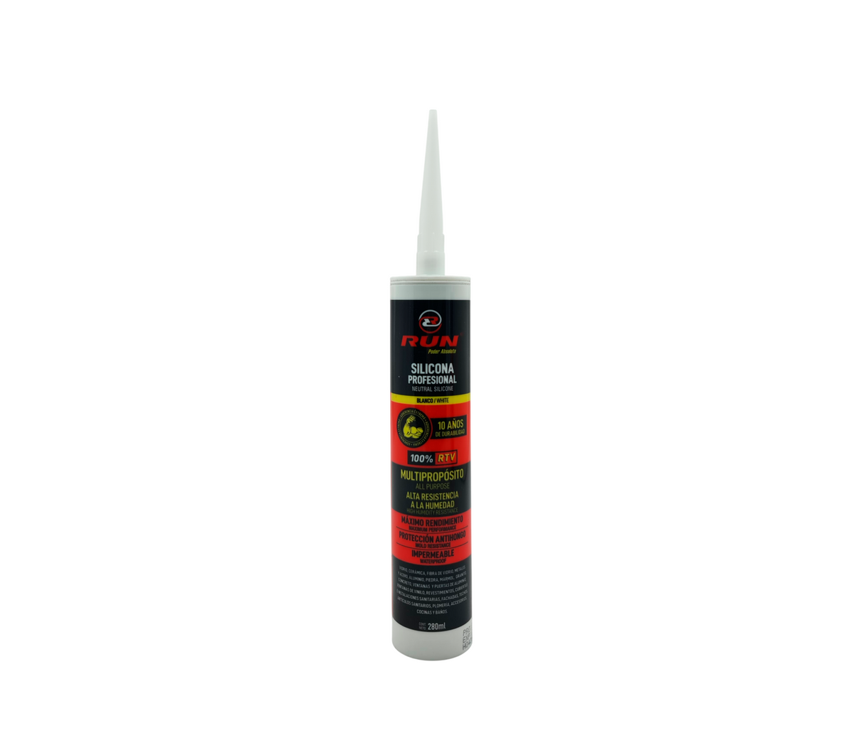Silicon profesional neutro 280 ml Run