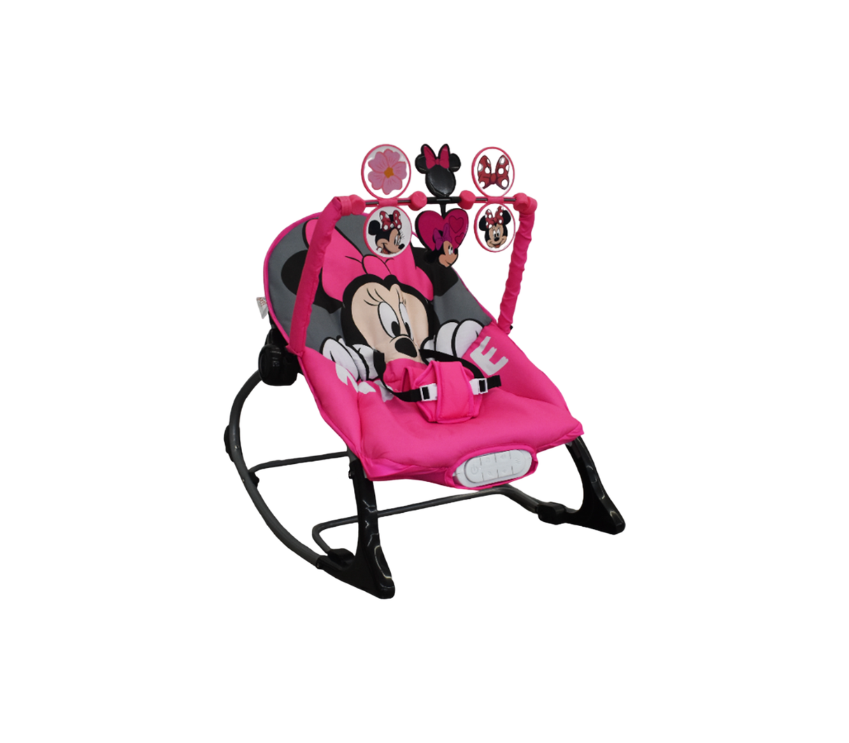 Silla mecedora c/sonido y vibración Minnie +6m pink Disney Baby