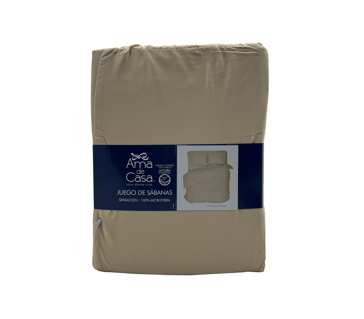 Sábana Queen Unicolor Standar Ama de Casa